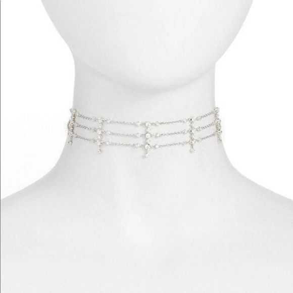 A Charlottes Choker necklace with crystals - Picture 3 of 14